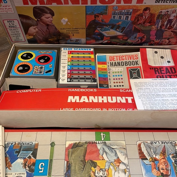 Vintage 1972 Manhunt board game - Picture 2 of 4